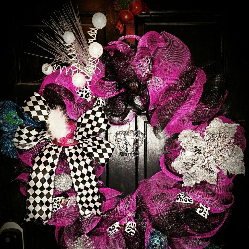 Custom whimsical door wreath